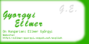 gyorgyi ellmer business card